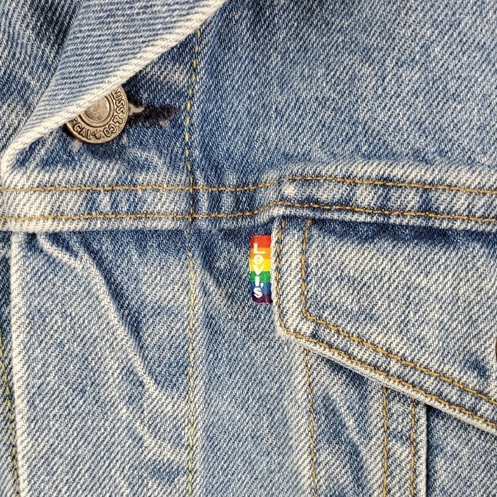 Levi's Use Your Voice Jean Jacket - L - Picture 5 of 5